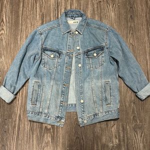 Topshop oversized moto jacket